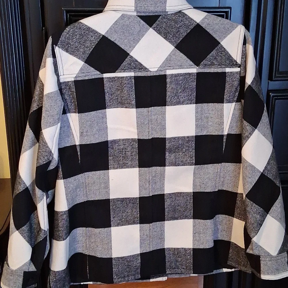 Talbots Black And White Jacket NWOT - Picture 5 of 9